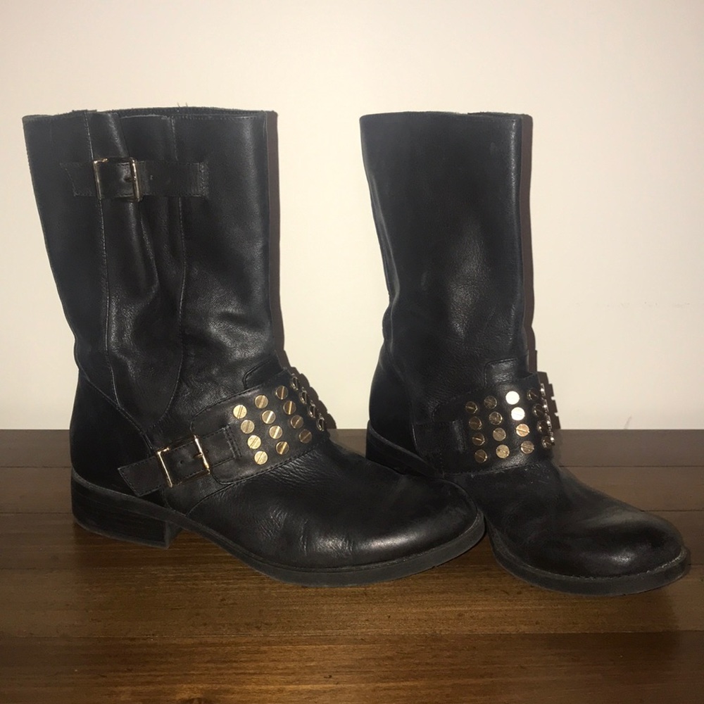 Jessica Simpson moto boots